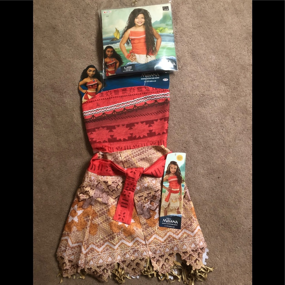 Disney Moana Costume and wig